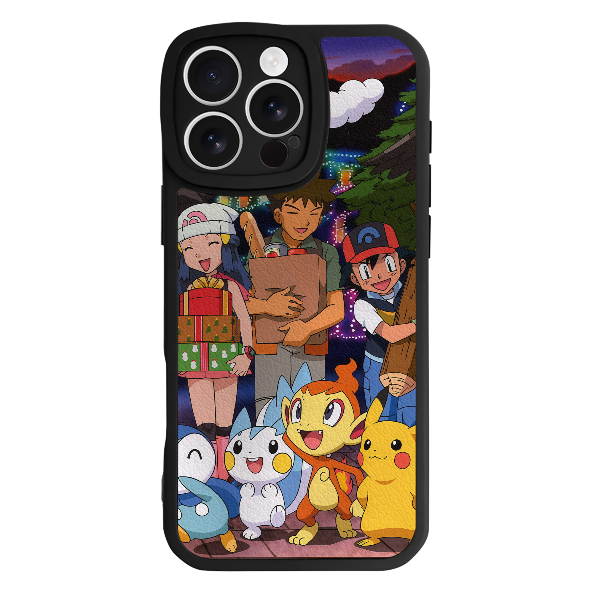 （画像用） ポケットモンスター Pokémon 【iPhone 16シリーズ対応】シリコンスマホケース（レザー調） 材質：シリコン